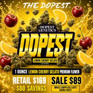 Lemon Cherry Gelato Indica flower 28 grams Daily Deal
