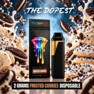 Frosted Cookies 2G THCA Liquid Diamonds Sativa Disposable