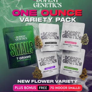 ONE OUNCE BIGS VARIETY PACK + FREE 7G INDOOR SMALLS