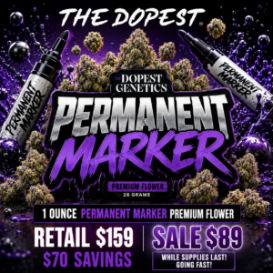 1 Ounce Premium Flower Permanent Marker Indica 44% off